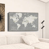 Minimalist World Map Unframed Print Wall Art - Homeroots - Flyclothing LLC
