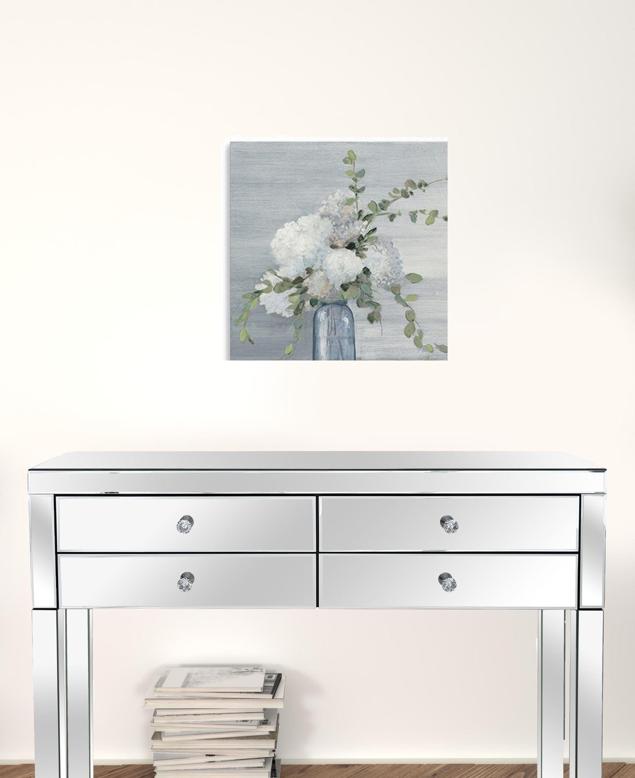 Sweet And Serene Flower Bouquet Unframed Print Wall Art - Homeroots