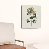 Singular Yellow Blossom Branch Unframed Print Wall Art - Homeroots - Flyclothing LLC