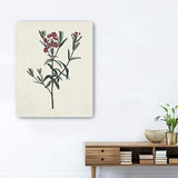Singular Red Blossom Branch Unframed Print Wall Art - Homeroots - Flyclothing LLC