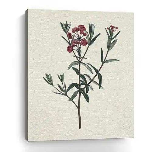 Singular Red Blossom Branch Unframed Print Wall Art - Homeroots - Flyclothing LLC