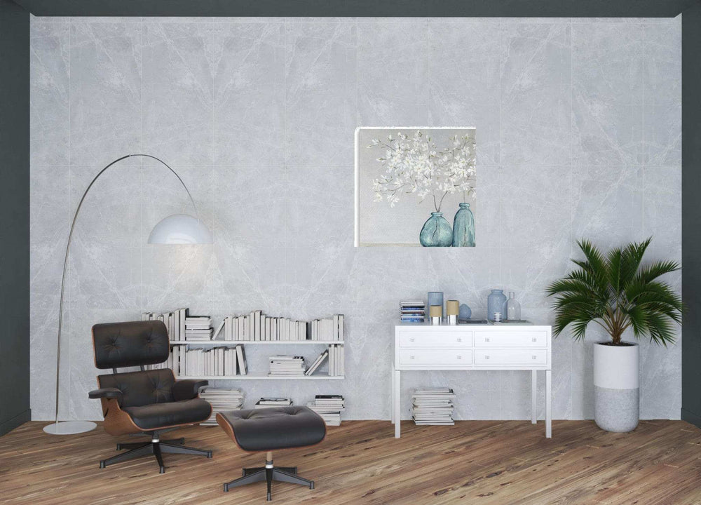 White Spring Flowers Unframed Print Wall Art - Homeroots - Flyclothing LLC