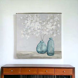 White Spring Flowers Unframed Print Wall Art - Homeroots - Flyclothing LLC