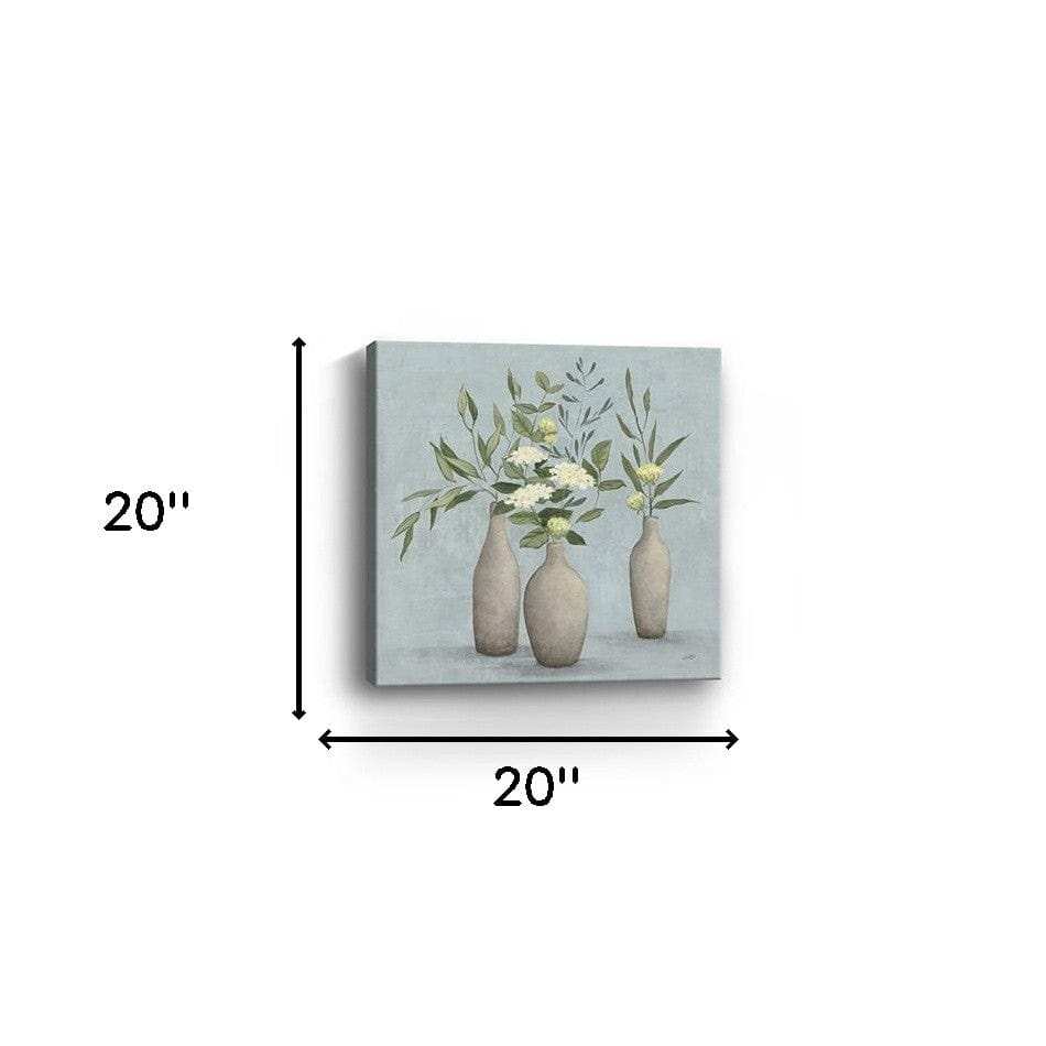 Bohemian Flowers In Ceramic Vases Unframed Print Wall Art - Homeroots - Flyclothing LLC