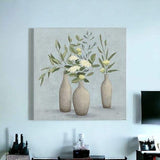 Bohemian Flowers In Ceramic Vases Unframed Print Wall Art - Homeroots - Flyclothing LLC