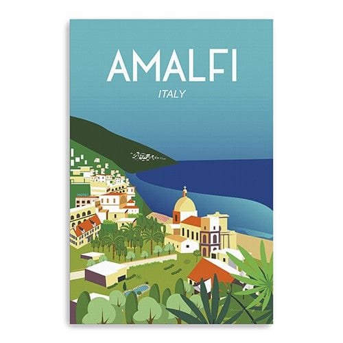 Vibrant Amalfi Coast Unframed Print Wall Art - Homeroots