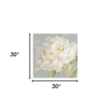 Angelic White Peony Flower Unframed Print Wall Art - Homeroots - Flyclothing LLC