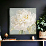 Angelic White Peony Flower Unframed Print Wall Art - Homeroots - Flyclothing LLC