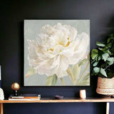 Angelic White Peony Flower Unframed Print Wall Art - Homeroots - Flyclothing LLC
