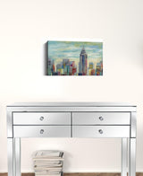 20" x 16" Vibrant NYC Skyline Canvas Wall Art - Homeroots - Flyclothing LLC