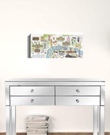 Fun Illustrated London Map Unframed Print Wall Art - Homeroots - Flyclothing LLC