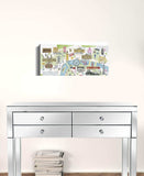 Fun Illustrated London Map Unframed Print Wall Art - Homeroots - Flyclothing LLC