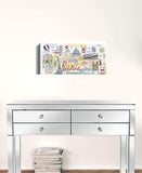 Fun Illustrated Paris Map Unframed Print Wall Art - Homeroots - Flyclothing LLC