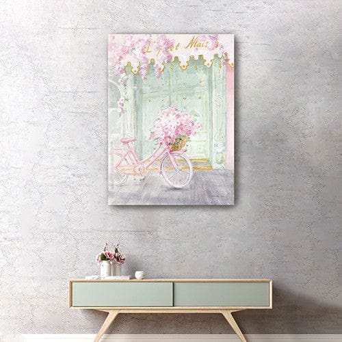 Pretty Pastel Pink Paris Unframed Print Wall Art - Homeroots - Flyclothing LLC