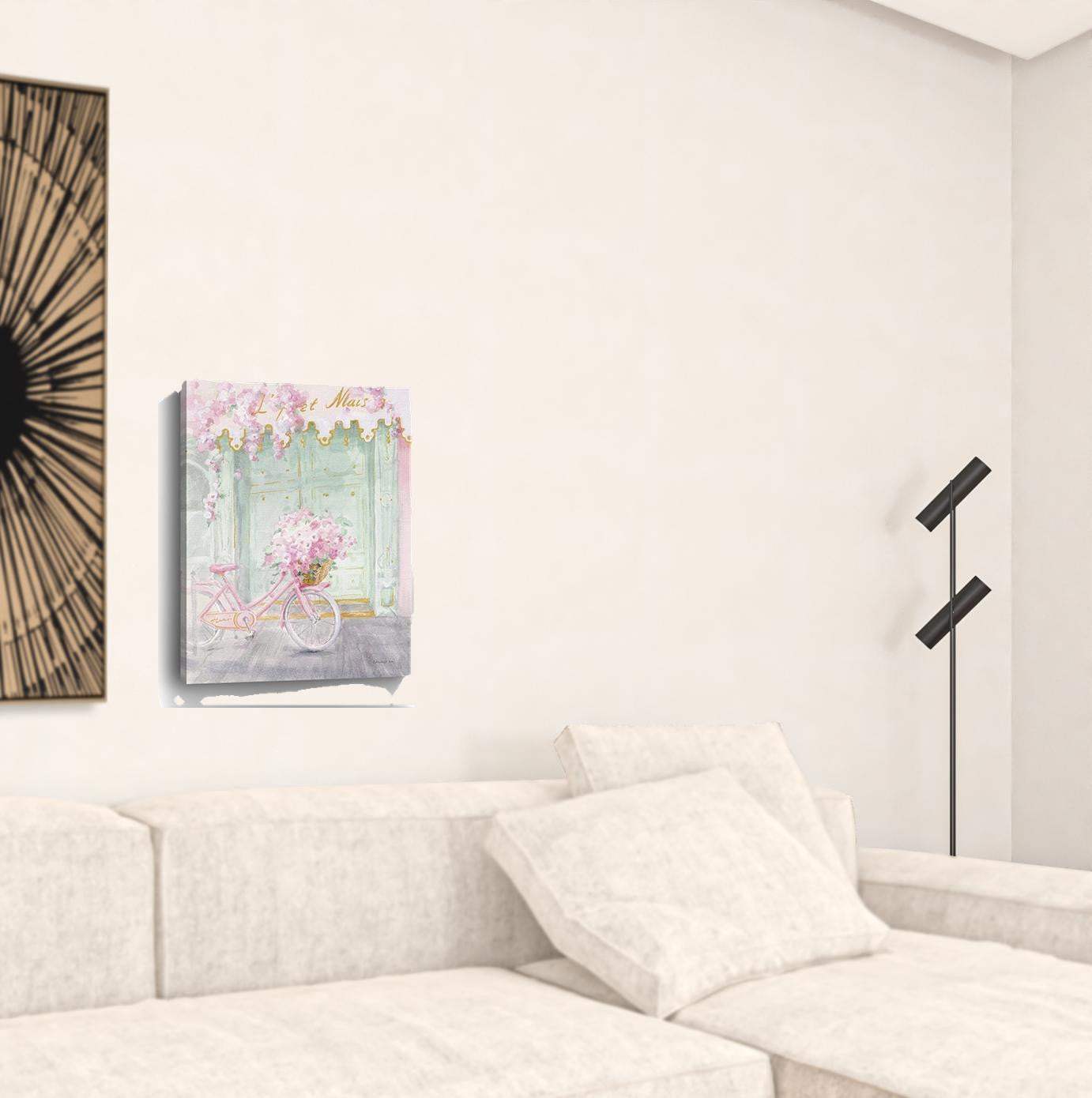 Pretty Pastel Pink Paris Unframed Print Wall Art - Homeroots - Flyclothing LLC