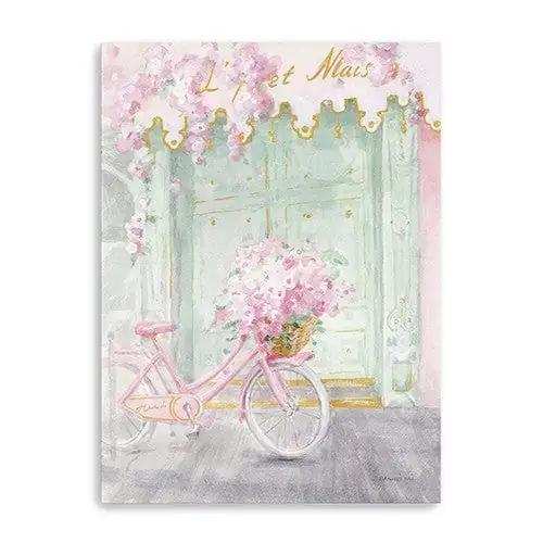 Pretty Pastel Pink Paris Unframed Print Wall Art - Homeroots - Flyclothing LLC