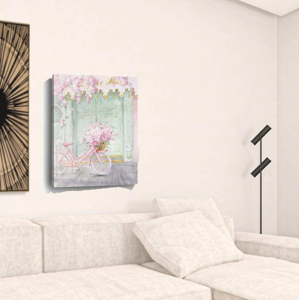 Pretty Pastel Pink Paris Unframed Print Wall Art - Homeroots - Flyclothing LLC