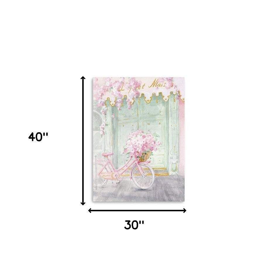 Pretty Pastel Pink Paris Unframed Print Wall Art - Homeroots - Flyclothing LLC