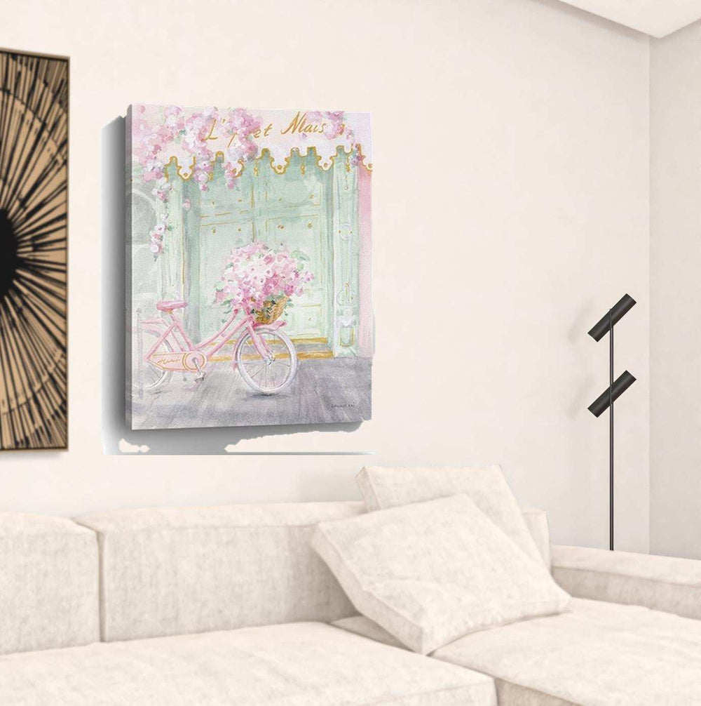 Pretty Pastel Pink Paris Unframed Print Wall Art - Homeroots - Flyclothing LLC