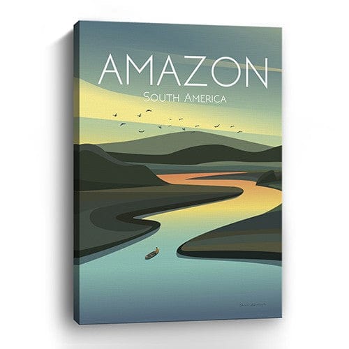 36" x 24" Vibrant South American Amazon Canvas Wall Art - Homeroots - Flyclothing LLC