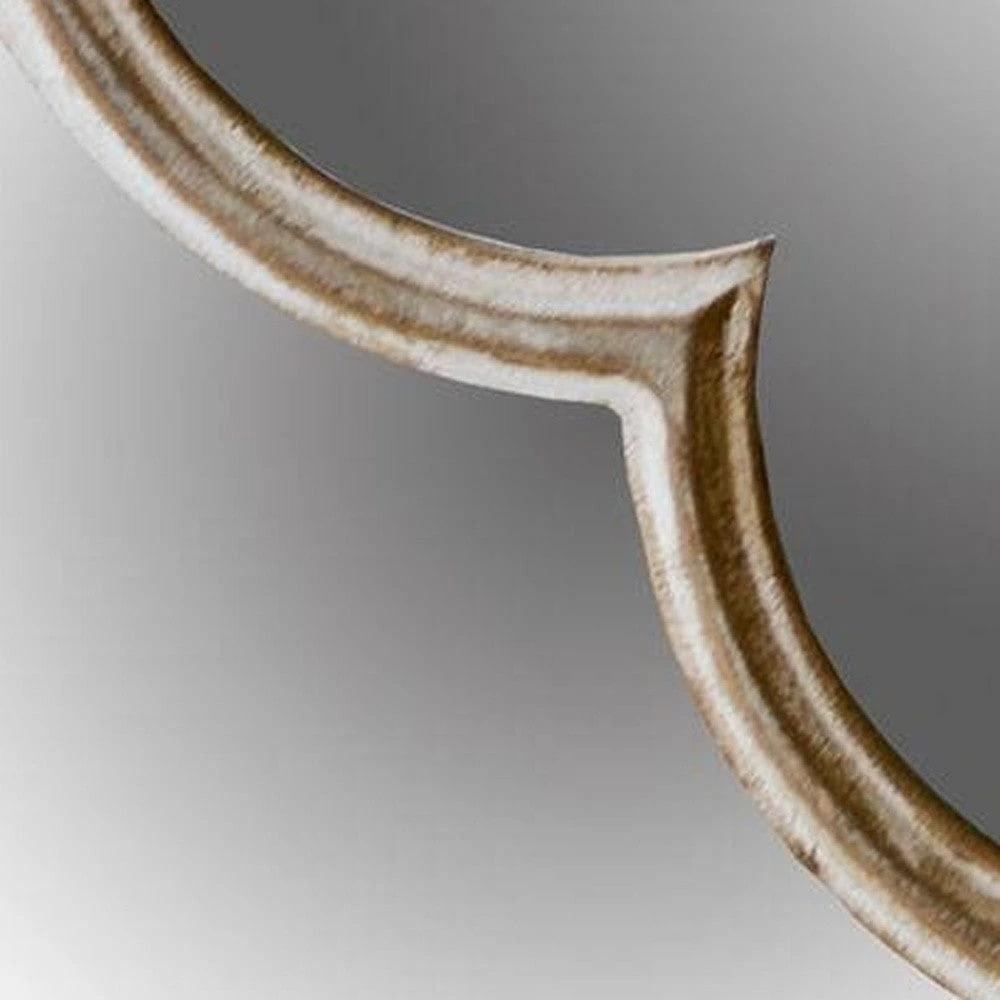 10" Natural Brown With Whitewash Square Wall Mounted Accent Mirror - Homeroots - Flyclothing LLC