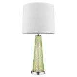 29" Green Glass Buffet Lamp With Off White Empire Shade - Homeroots - Flyclothing LLC