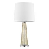29" Champagne Glass Buffet Lamp With Off White Empire Shade - Homeroots - Flyclothing LLC