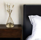 19" Brass Metal Six Light Novelty Table Lamp - Homeroots