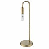 26" Brass Metal Table Lamp - Homeroots