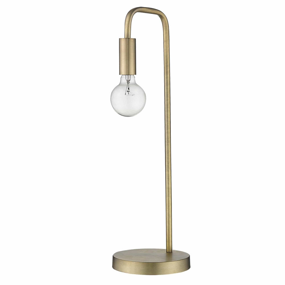 26" Brass Metal Table Lamp - Homeroots - Flyclothing LLC