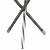 18" Black Metal Tripod Table Lamp With Nickel Globe Shade - Homeroots - Flyclothing LLC