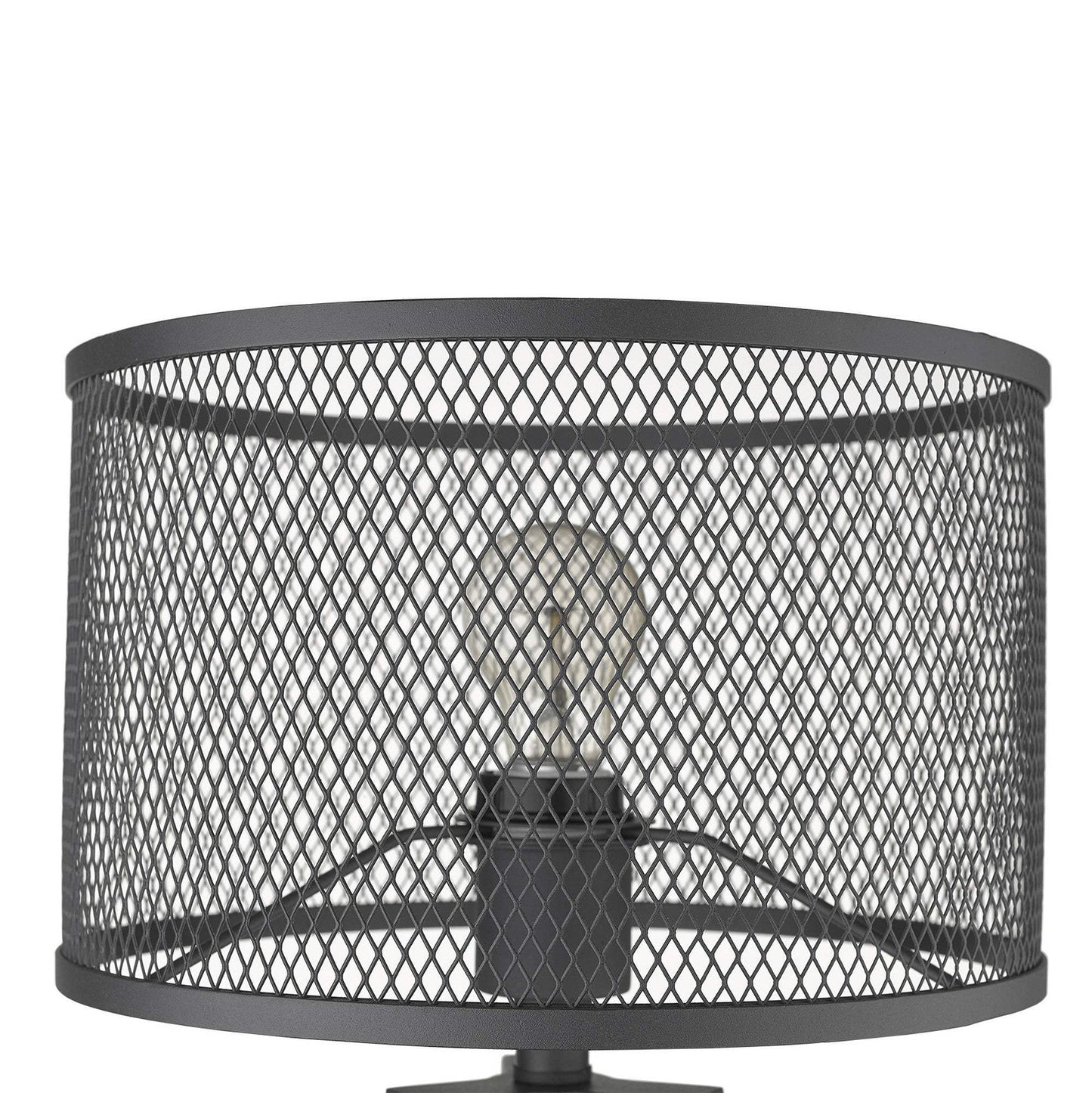 20" Brown Solid Wood Tripod Table Lamp With Black Drum Shade - Homeroots - Flyclothing LLC