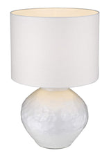 26" White Ceramic Table Lamp With White Drum Shade - Homeroots - Flyclothing LLC