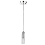 Solo 1-Light Polished Chrome Pendant With Multi-Faceted Round Crystal Shade - Homeroots - Flyclothing LLC