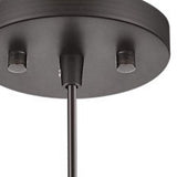Bronze Pendant Hanging Light with Frosted Glass Shade - Homeroots - Flyclothing LLC