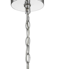 Selene 6-Light Polished Chrome Pendant With Overlapping Frosted White Glass Discs Shade - Homeroots
