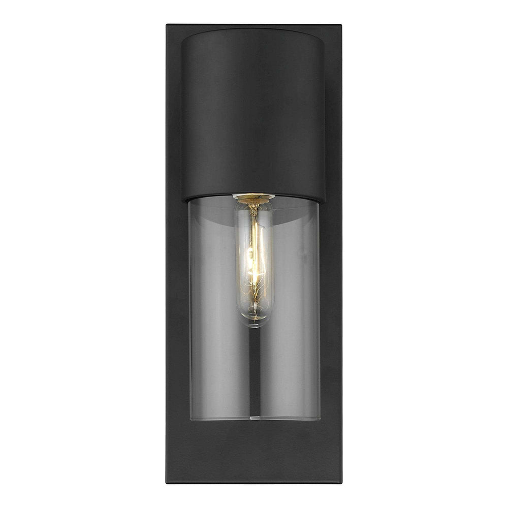 Contemporary Matte Black and Glass Wall Light - Homeroots - Flyclothing LLC