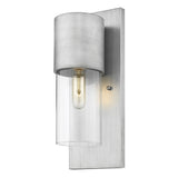 Contemporary Brushed Silver and Glass Wall Light - Homeroots - Flyclothing LLC