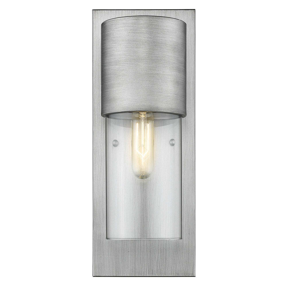 Contemporary Brushed Silver and Glass Wall Light - Homeroots - Flyclothing LLC