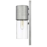Contemporary Brushed Silver and Glass Wall Light - Homeroots - Flyclothing LLC