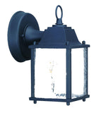 Matte Black Hanging Waterfall Glass Lantern Wall Light - Homeroots