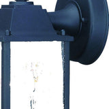 Matte Black Hanging Waterfall Glass Lantern Wall Light - Homeroots - Flyclothing LLC