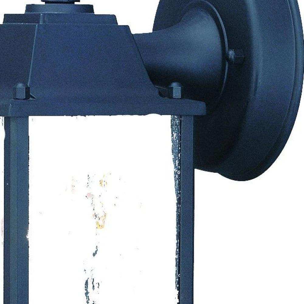 Matte Black Hanging Waterfall Glass Lantern Wall Light - Homeroots - Flyclothing LLC