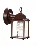 Dark Brown Hanging Waterfall Glass Lantern Wall Light - Homeroots