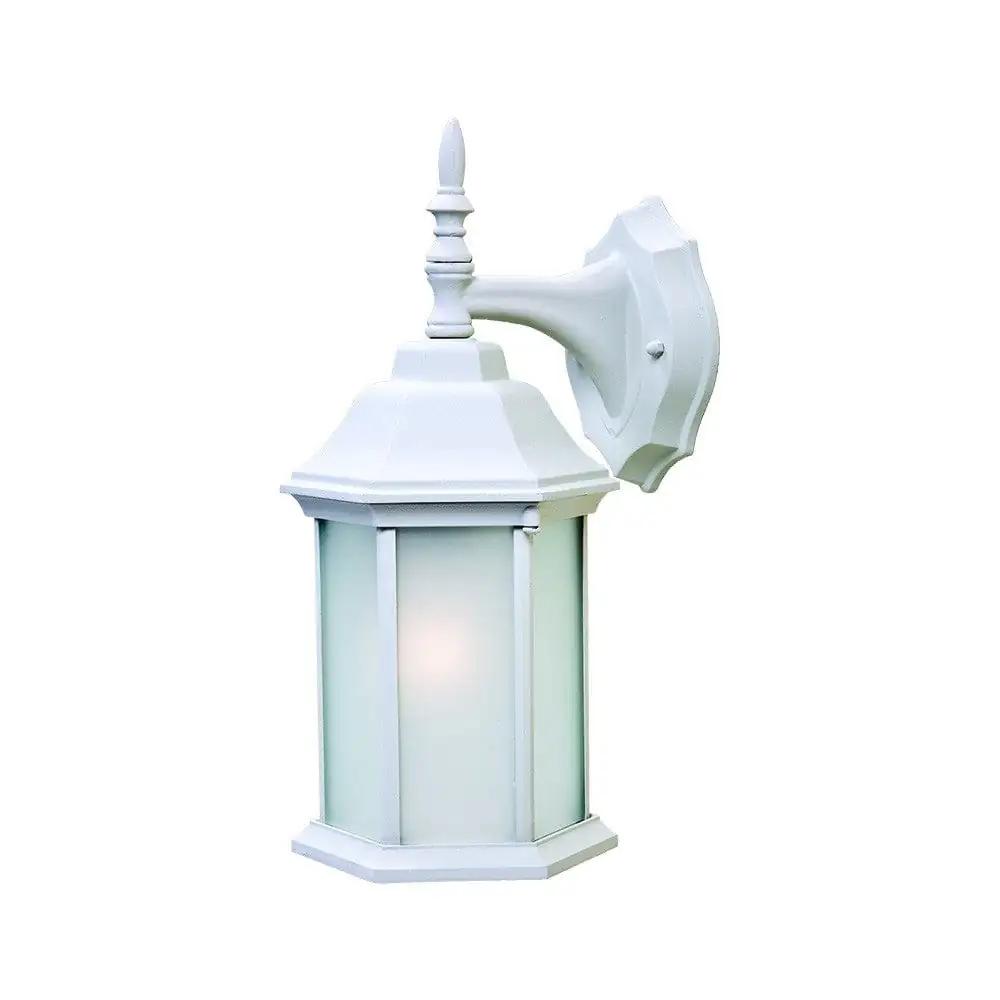 XL White Frosted Glass Swing Arm Wall Light - Homeroots