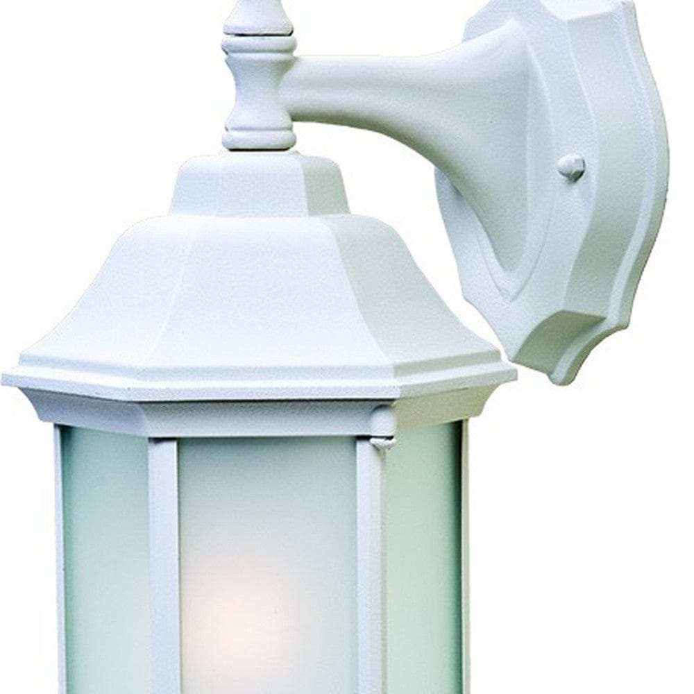 XL White Frosted Glass Swing Arm Wall Light - Homeroots - Flyclothing LLC