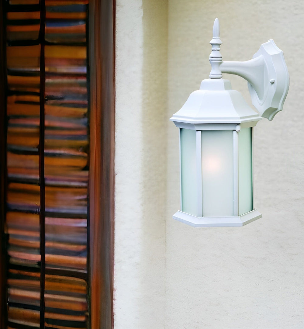 XL White Frosted Glass Swing Arm Wall Light - Homeroots - Flyclothing LLC