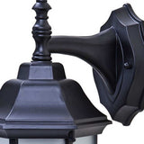 Matte Black Frosted Glass Swing Arm Wall Light - Homeroots - Flyclothing LLC