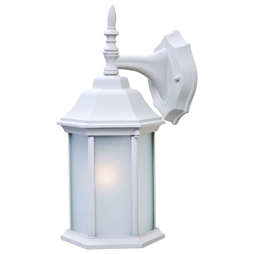 White Frosted Glass Swing Arm Wall Light - Homeroots