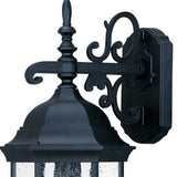 Petite Matte Black Domed Hanging Lantern Wall Light - Homeroots - Flyclothing LLC